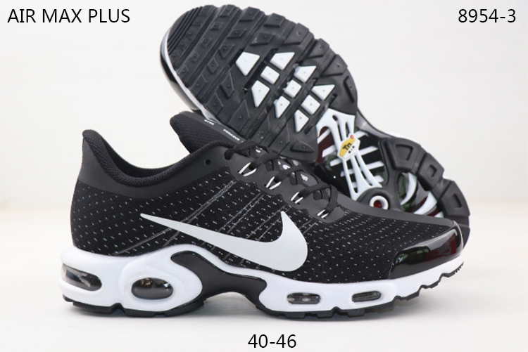Nike Air Max Plus Mesh Black White Shoes